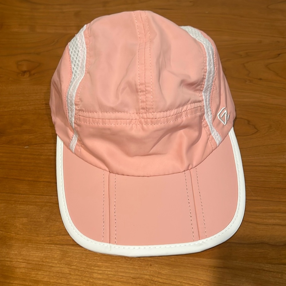 Quick drying foldable baseball cap hat light pink